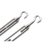 2 Packs M8 Turnbuckle Wire Tensioner,304 Stainless Steel Adjustable Turnbuckle