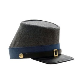 SZCO SUPPLIES Gray Medium Historical Replica Civil War Wearable Kepi