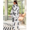EPLAZA Silk Pajamas for Women Satin Pajamas Set 5 Pcs