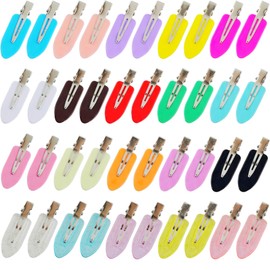 Creaseless Hair Clips for Makeup 40pcs No Crease Hair Clips No Bend Hairclip Styling Pins Non Dent Bang Tool for Makeup Hairpin for Women & Girls (Mutilcolor)