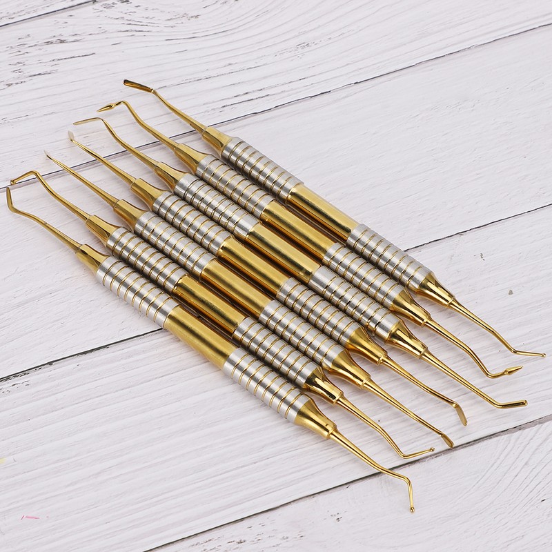 7pcs Dental Composite Resin Filling Spatula Stainless Steel Dental Instrument