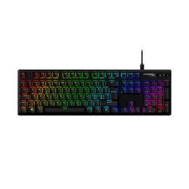 HyperX Alloy Origins PBT - Mechanical Gaming Keyboard, PBT Keycaps, RGB lighting, Compact, Aluminum Body, Customizable with HyperX NGENUITY, Onboard Memory - HyperX Tactile Aqua Switch