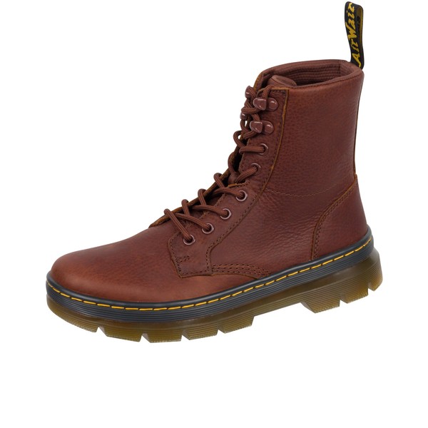Dr. Martens Unisex Combs Leather Fashion Boot, Cashew Ambassador, 14