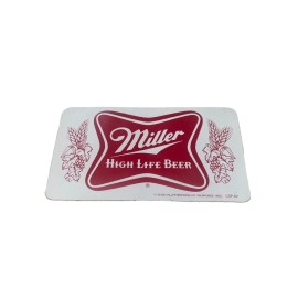 Vintage 1970’s or 1980’s Miller High Life Beer Advertisement Sticker 5.5 By 3 In