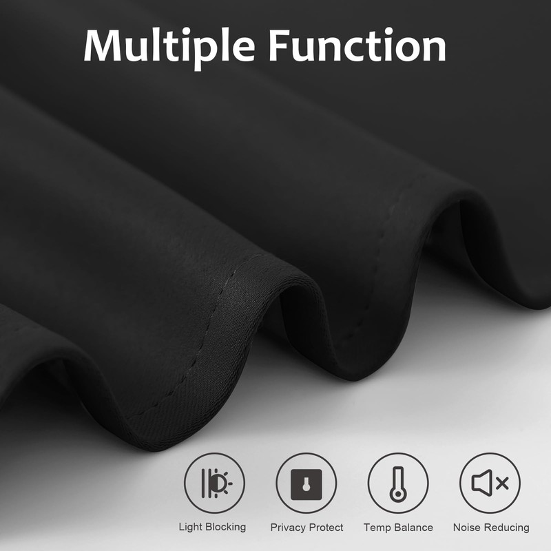 WdFour Classroom Door Window Curtains - Blackout Shades for Classroom