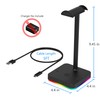 RGB Headphone Stand with Wireless Charger, KAFRI Desk Gaming Headset