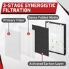 2Pcs 75i Replacement Filter with H13 Activated Carbon