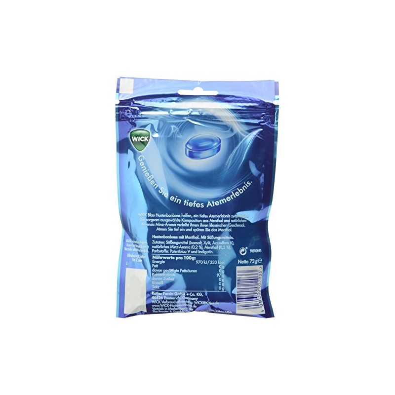 Wick Blue Sugar Free 72g