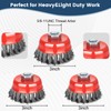 Wire Cup Brush for Angle Grinder, 8 Pack 3 inch