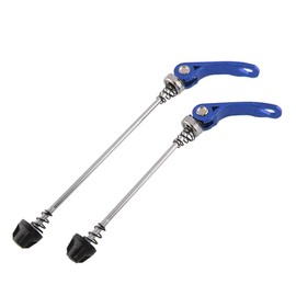 IKAAR Bike Quick Release Skewer Set Front & Rear Bicycle Wheel Hub Skewer for MTB BMX Road Mountain Bike Blue