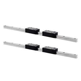 250MM Linear Rail 2PCS HGR15 Linear Guide Rail HGH15 Linear Slide Rail with 4PCS HGH15CA Carriage Slider Block CNC Kit