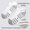 Laysblen Mens Ankle Athletic Socks Moisture Wicking Cotton Cushion Low