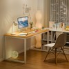 SUPER DEAL Computer Desk 47 Inch Modern Sturdy Office Desk