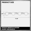G-PLUS Exhaust Manifold Header Gasket Pair W/Bolts Fit All LS