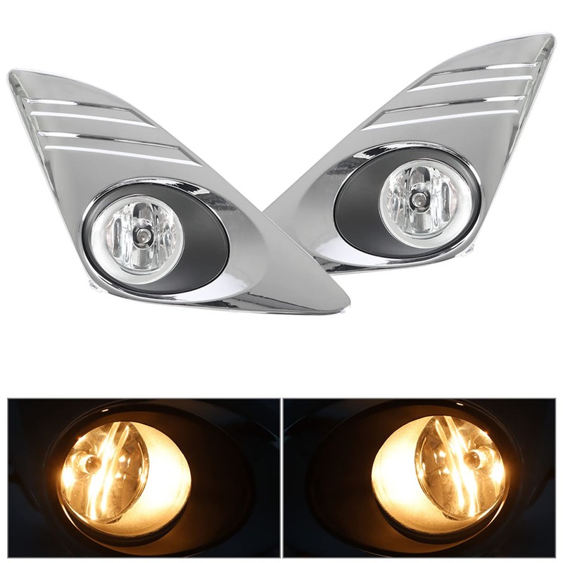 Silscvtt 2Pcs Fog Lights Assembly Replacement for 2012 2013 2014