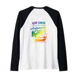 Koh Lanta Dive Adventure Andaman Coast Raglan Baseball Tee