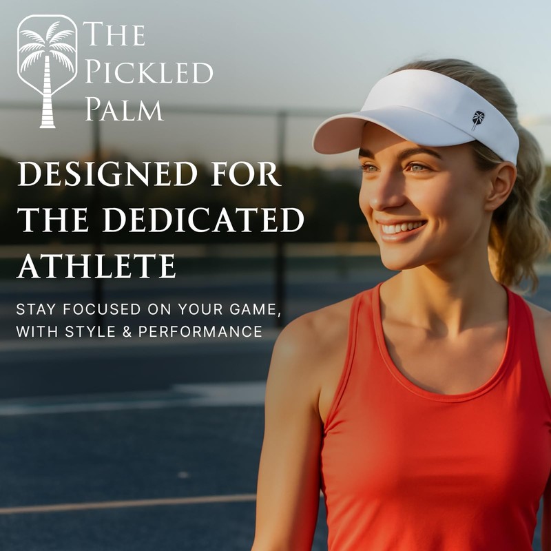 The White Pickleball Visor – Bold, Waterproof, & Sweat-Resistant Performance