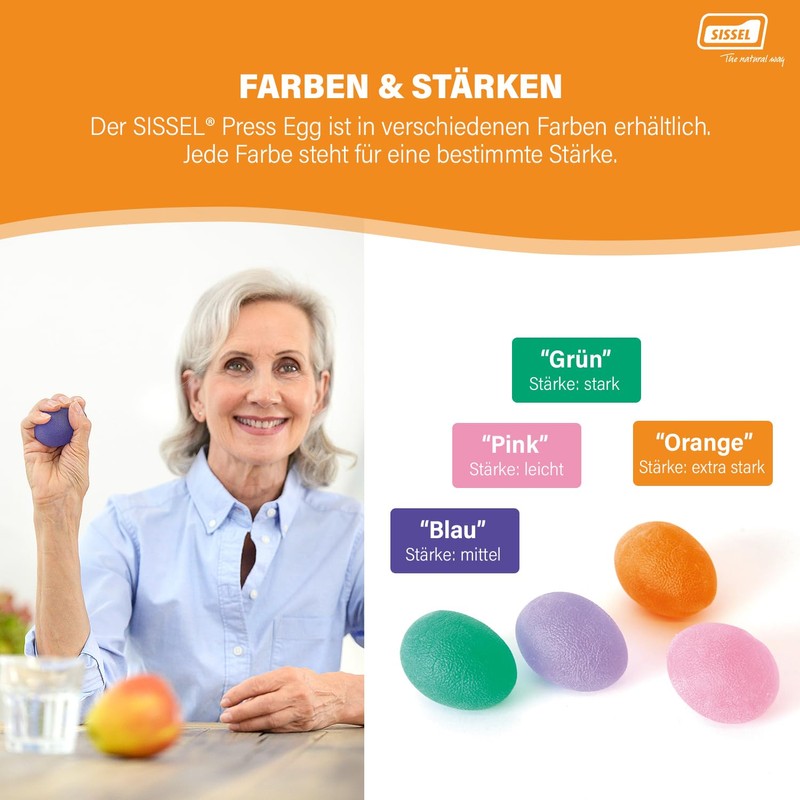 Sissel Unisex's Press egg Pink, Ø45mm (widest) x 60mm length