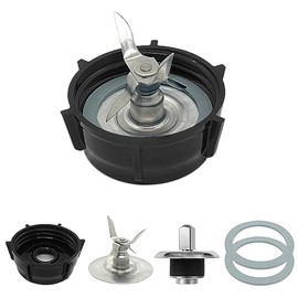 Para Oster Blender Piezas de Repuesto Blender Cuchilla de Trituradora de Hielo con Tapa Base Tarro Acoplamiento Perno Eslingor Pin y 2 Junta de Anillo de Sellado de Anillo O de Goma