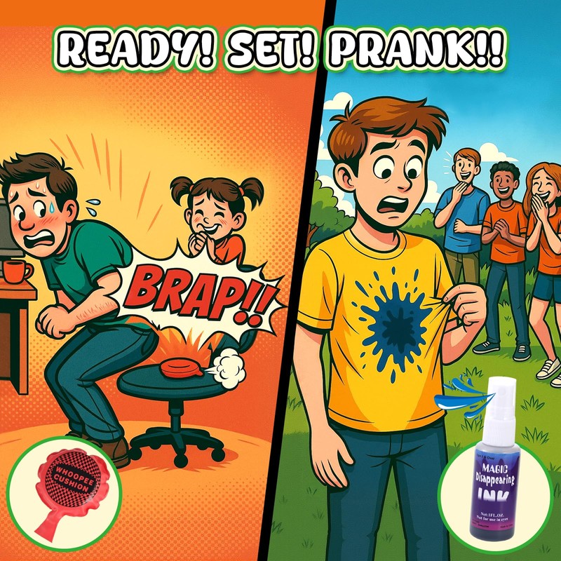 LovesTown Prank Kit, 25 PCS Prank Stuff for Adults Gag