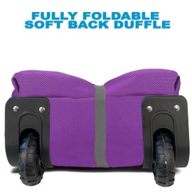 Bago Rolling Duffle Bag with Wheels - 30" 100L Foldable Weekender Bag, Waterproof Travel Duffel Bag, Heavy Duty lightWeight Duffle Bag for Traveling, Rolling Duffel Bag with Wheels (Purple2023)