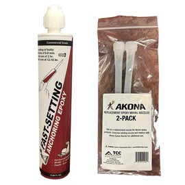 Akona Fast-Setting Anchoring Epoxy with Extra Nozzles