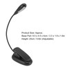 Clip On Light Black 9 Level 7 Lamps Foldable Flexible