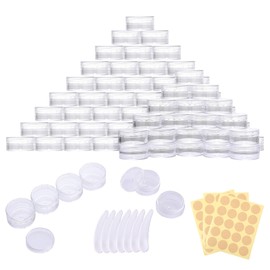 Pack of 71 Containers, 5 ml Empty Jars, Clear Jars, Cream Jars, Jars with Lid, Travel Sample Containers, Cream Jars for Filling Cosmetics, Lotions, Creams