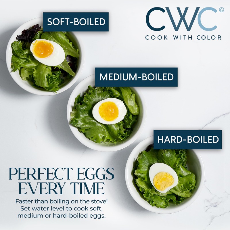 COOK WITH COLOR 350W Electric Double Layer Egg Cooker -