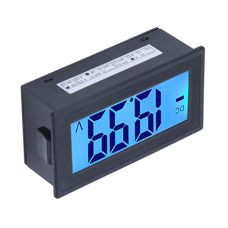 YB5135DB DC Digital Voltmeter LCD Display Voltage Meter AC100-240V Power