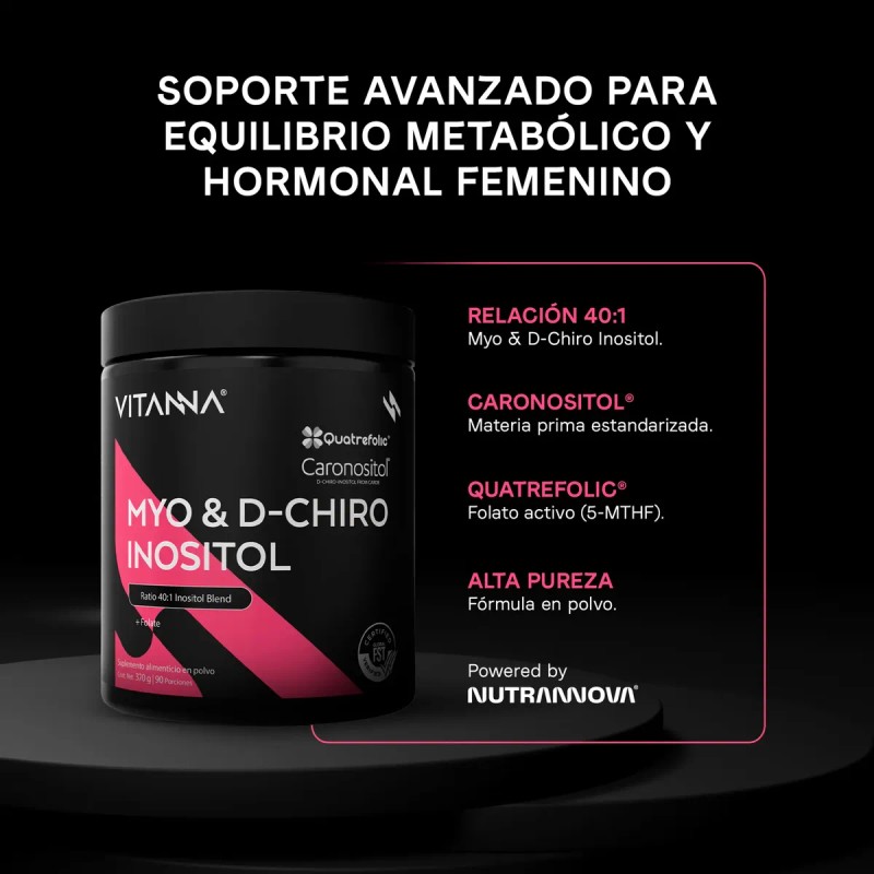 Myo Inositol Chiro Ácido Fólico 2400mg 120 Caps