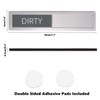 GUIFIER Premium Stainless Steel Dishwasher Magnet Clean Dirty Sign, 7