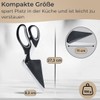 TOPANBIETER 999 Pizza Scissors with Lifter Function - 2-in-1 Pizza