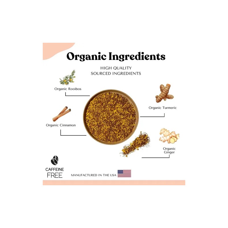 Autoimmuni-tea Té Orgánico De Cúrcuma Y Jengibre 15 Bolsitas