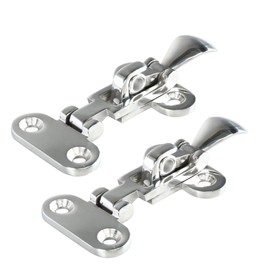 Amarine Made 316 Stainless Steel Hold Down Clamp-Locking Cam Latch -Boat, Caravan