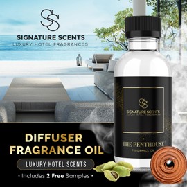 Luxury Hotel Diffuser Oil for Hotels and Homes - Aromatherapy Oils for use with an Essential Oil Diffuser at Home - Fragrance-Scent Diffuser Oil Blend (The Penthouse) 4.05fl oz (120ml)