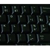 French Belgian Non-Transparent Keyboard Stickers ON Black Background for Laptop,