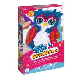 Party town Fun Creation Owl Cushion Craft Kit for Girls to Decorate Pillows, Toys for Girls, 5 Years, Gift for Girls 5 Years