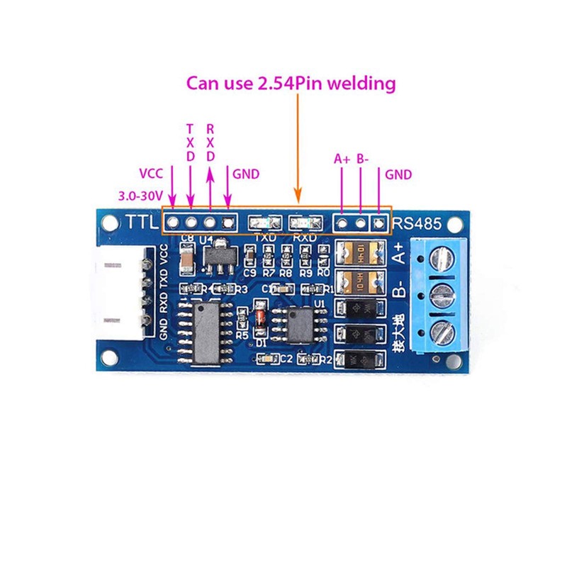 ALMOCN 2 Pack TTL to RS485 Adapter Module 3.3V 5V