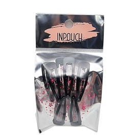 Black snap clips 10-piece coated snap clips women's hair clips snap clips / 검정 똑딱핀 10p 코팅똑딱삔 여성헤어핀 똑딱이핀