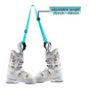 QOGIR Ski and Pole Carrier Strap 1 Pack, Adjustable Size