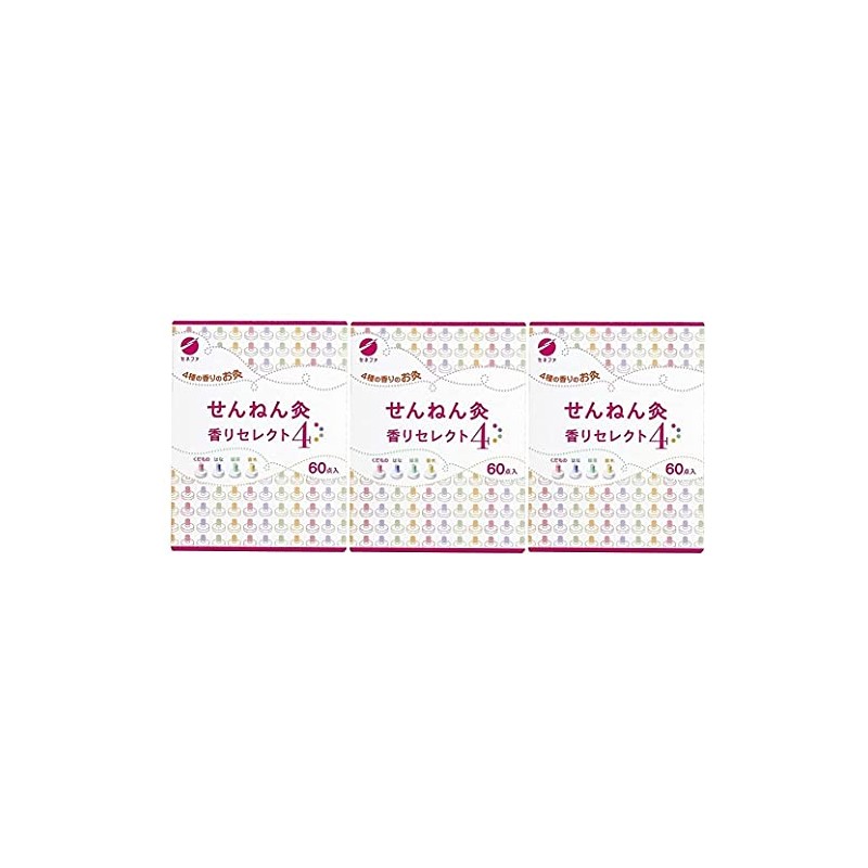 Sennen Moxibustion Scent Select 4, 60 Pieces x 3 Pieces