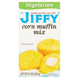 Jiffy Vegetarian Corn Muffin Mix, 8.5 oz (Pack of 4)