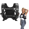 Weighted Vest, Adjustable 6-Point No-Bounce Straps (Chest/Side/Waist), for CrossFit, Gym