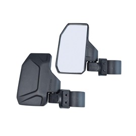 Universal Offroad UTV Rear View Side Mirror for Pioneer Polaris 900 1000 Kawasaki Can Am John Deere with 1.6" - 2" Roll Cage Bar Break Away Adjustable Arm - 1 Pair Set (Left & Right)