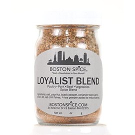 Boston Spice Loyalist Blend Handmade Montreal Steak Seasoning Rub Poultry Chops Pork Vegetables Beef Chicken Turkey Ribs Smoker Grilling BBQ 1/2 Cup Spice wt. 2.4oz/70g