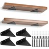 SENENQU Pack of 4 8 cm Floating Shelf Brackets, Invisible