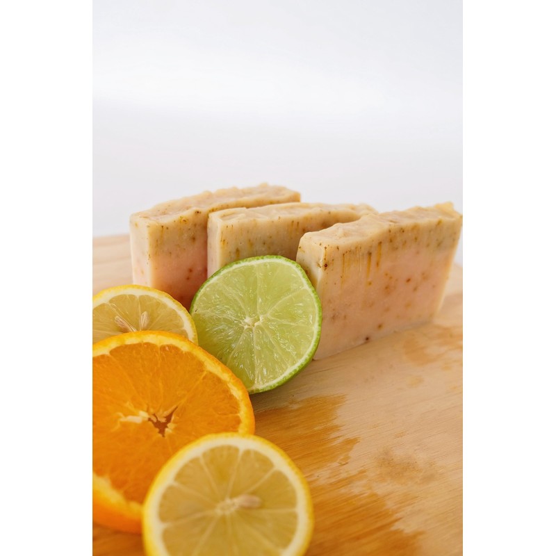 KIT DE 4 JABONES ARTESANALES DE CITRICOS Y VERBENA EN