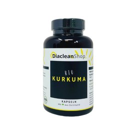 Organic Turmeric 180 Capsules - 600 mg per Capsule - 3600 mg per Daily Dose - High Dose - Vegan - No Additives - Organic Quality as a Dietary Supplement
