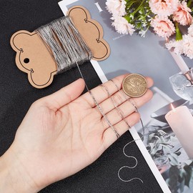 UNICRAFTALE 10m Necklace Chain Jewelry Making Stainless Steel Chain Soldering Necklace Chain Koreana Chain 0.7mm Metal Necklace Bracelet Chain for Women Men DIY Chain Jewelry Making